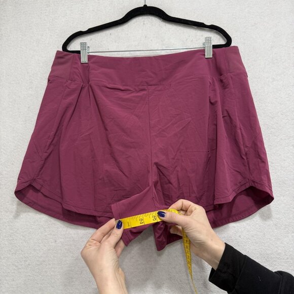 Nike Shorts Womens XL Purple Dri-FIT DX6018-653 Shorts Tennis Running Athletic - Picture 3 of 11